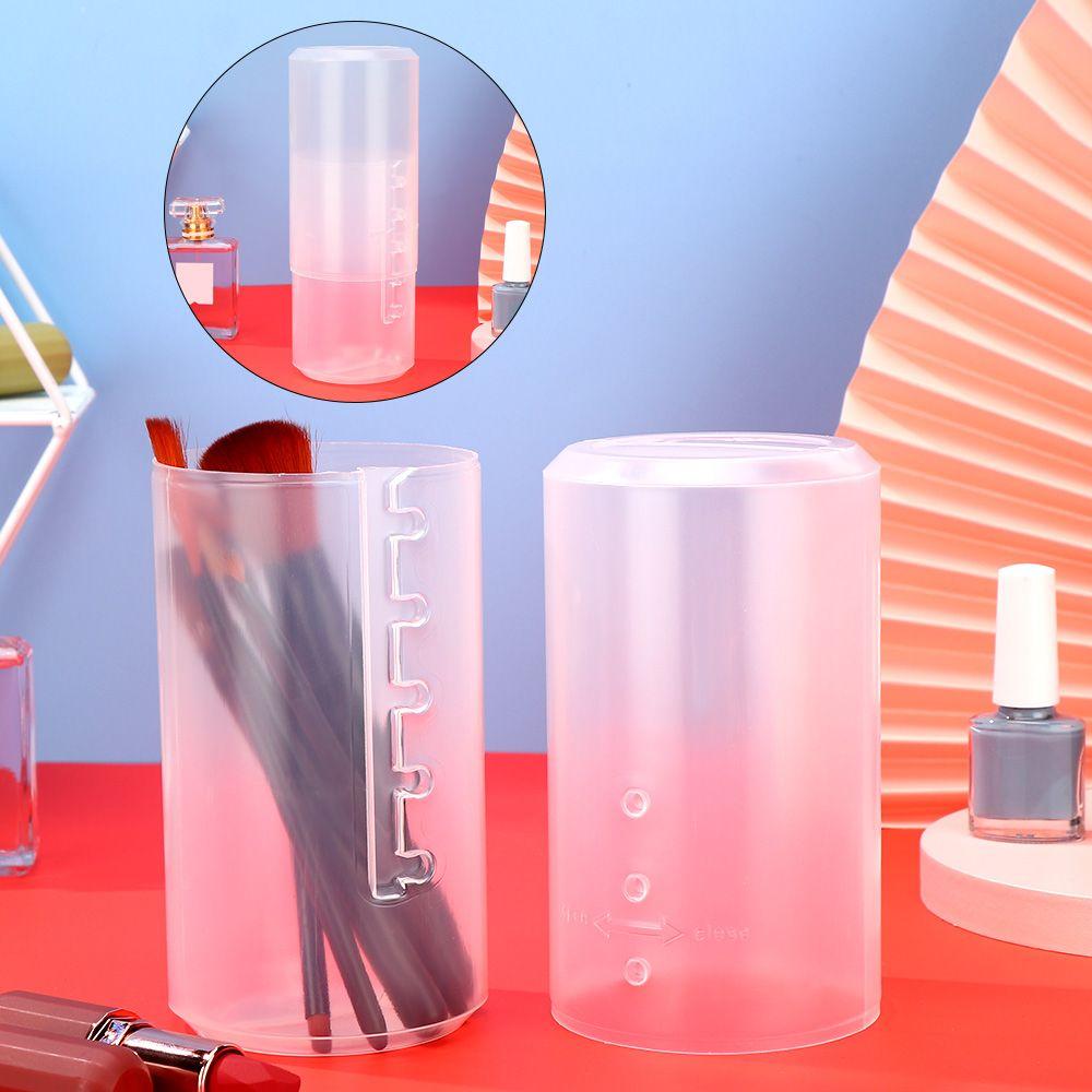 Girly Heart Desktop Storage Dustproof Ornaments Makeup Brush Holder Pen Holder Storage Bucket