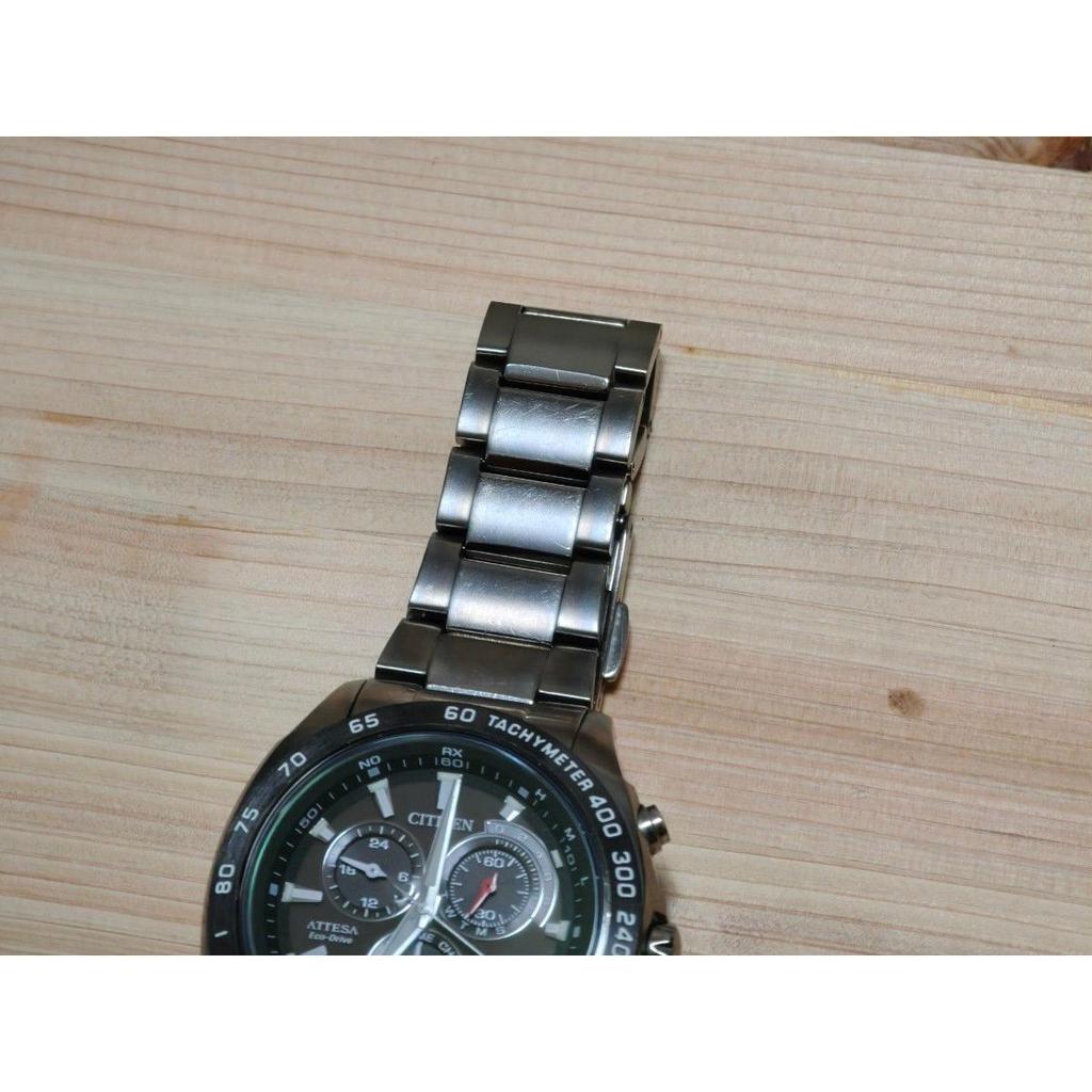 Б/у Кварцевые Аналоговые Часы CITIZEN E610-T016251 ATTESA Солнечные Радиоуправляемые Eco Drive Хронограф