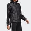 adidas Серия Essentials Ветровка с принтом линейного логотипа Женская Легкая Повседневная Верхняя одежда Черная DP2408