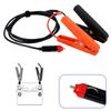 12V 16AWG Alligator Clamp To Male Lighter Extension Cable Safe Lighter Plug Adapter with Clips for Car RV Motorcycle Boat