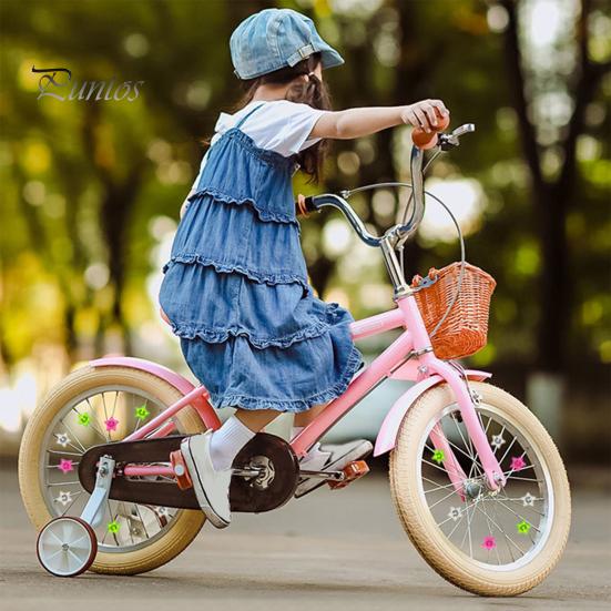 10Pcs Bicycle Spoke Clip Reflective Colorful Smiling Five-pointed Star Decoration Clip Road Mountain Bike Wheel Hub Spoke Decorative Clamp Bike