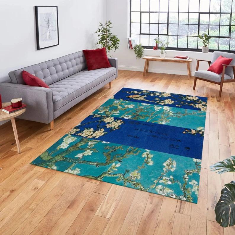 Abstract Wave and Animal Print Rugs Colorful Modern Carpets Floral Designs for Living Rooms Aesthetic Home Decor Floor Mats