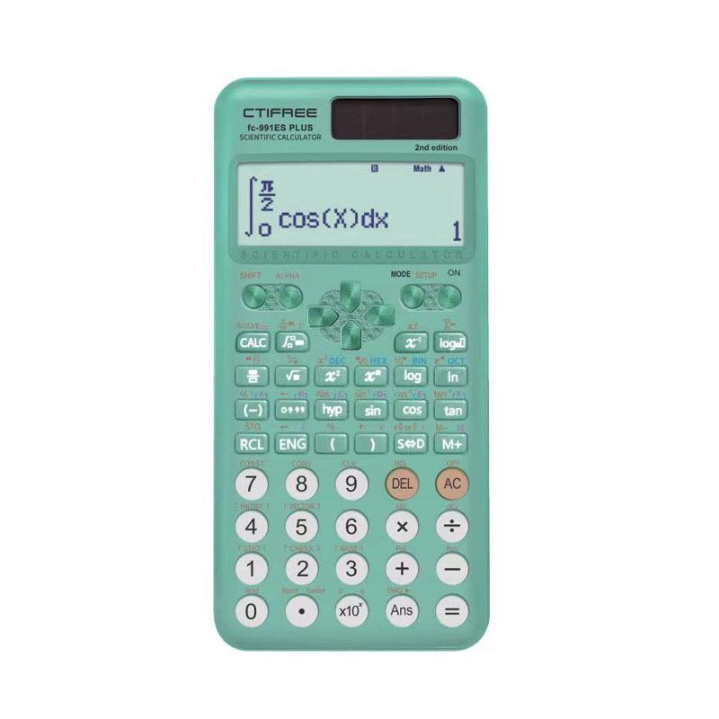 Научный калькулятор FX991ESPLUS 2-го поколения с 2-й функцией и цветным логотипом для студентов.