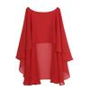 Women Soft Chiffon Wedding Capes High Low Evening Dress Bridal Long Shawl and Wraps
