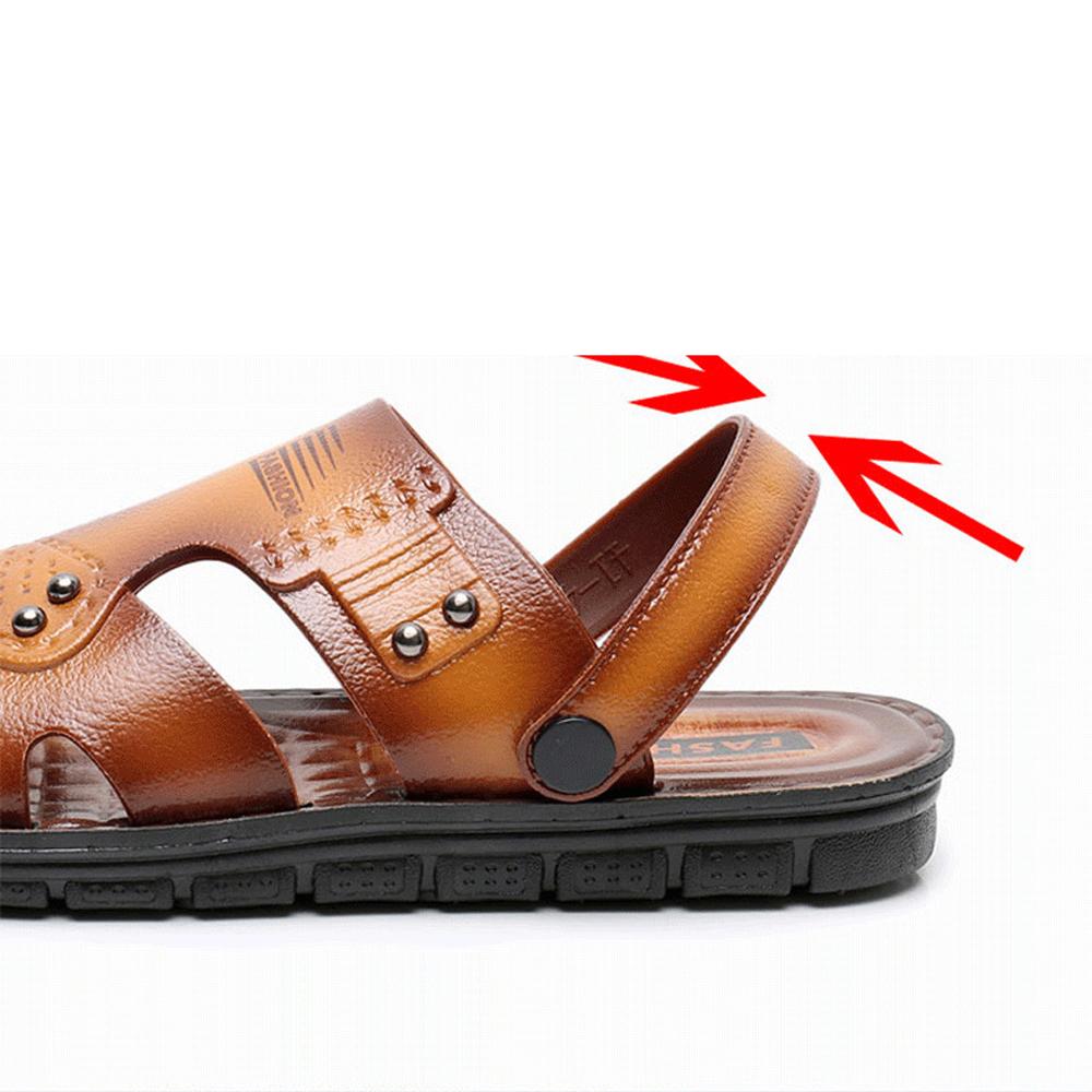 Мужские сандалии, пляжная повседневная обувь, тапочки на толстой подошве