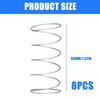 8pcs High Performances Flush Control Spring Easy Installation Toilet Tanks Press Spring set for Renters and Homeowners