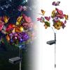 Elegant Solar Powered Butterfly Tree Stake Light Ideal For Waterproof Lawn Decor