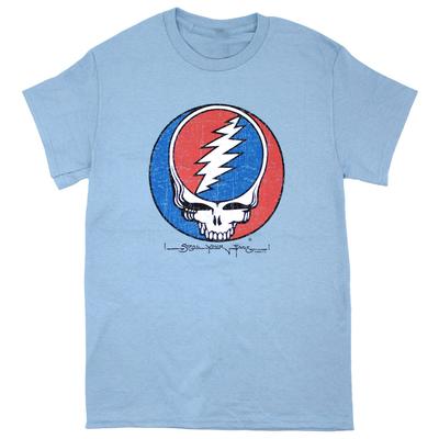 Men's Grateful Dead Distressed S.Y.F. T-shirt XX-Large Blue