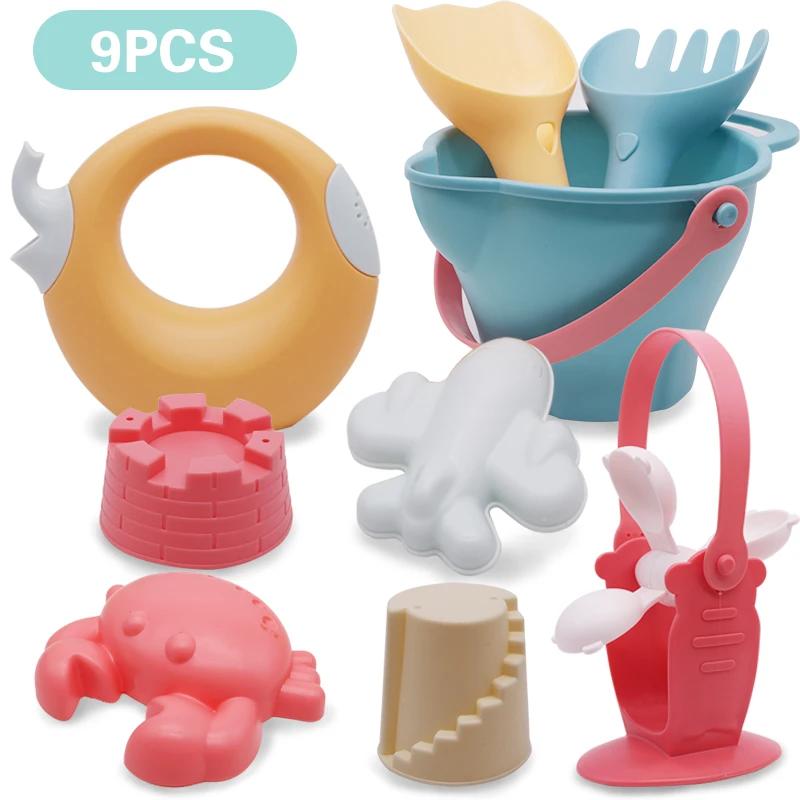 Мягкие резиновые пляжные игрушки для игр на пляже, игр с песком, мягкий материал, летний хит продаж, детский набор игрушек для игр в воде