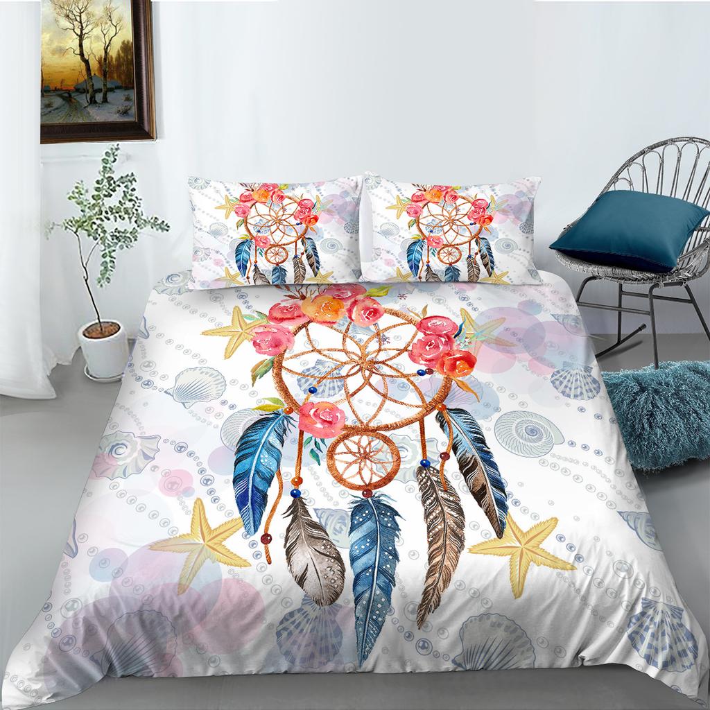 Постельное белье Набор из двух или трех предметов Ловец снов 3D цифровая печать Полиэстер