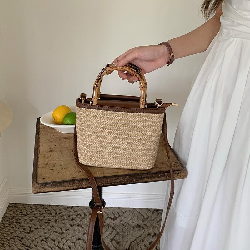 Соломенная сумка женская летняя ветровая универсальная сумка-мессенджер высокого класса женская плетеная сумка