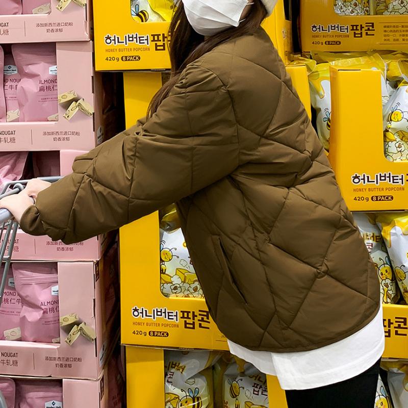 Утепленные теплые парки для женщин, осенне-зимняя винтажная куртка с длинными рукавами и круглым вырезом, модные повседневные шикарные пальто большого размера