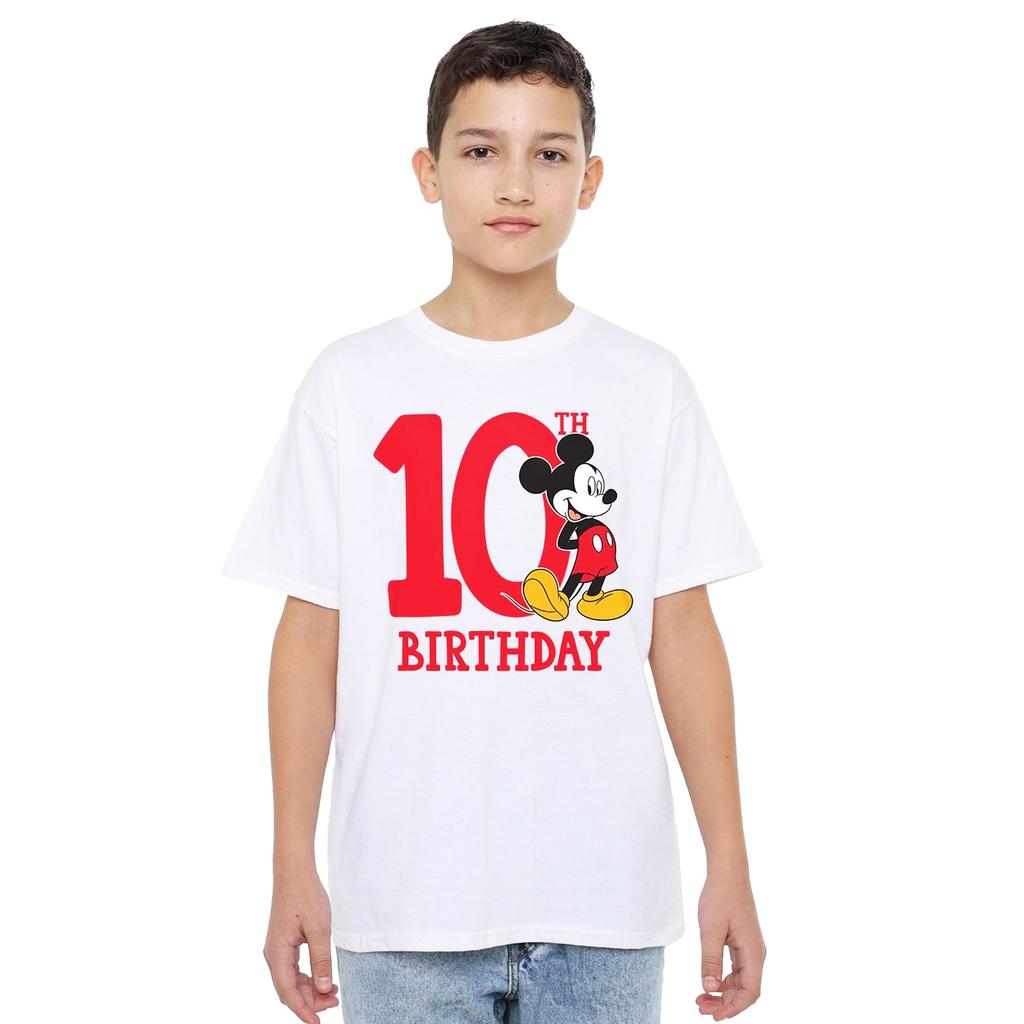 Disney Childrens/Kids Mickey Mouse 10th Birthday T-Shirt
