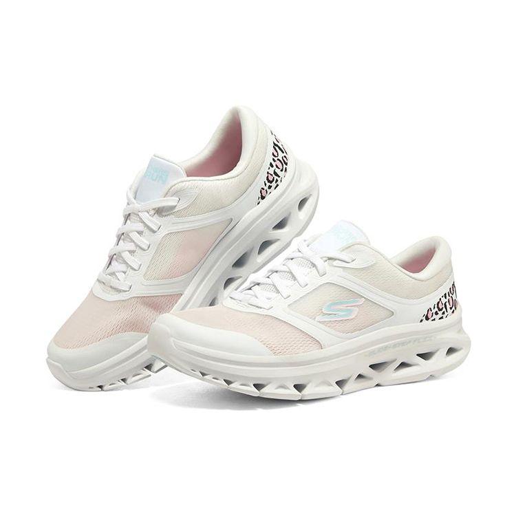 Skechers Glide Step Удобная спортивная ткань Низкие повседневные кроссовки для бега Женские кроссовки Белый Синий Розовый 128894-WBL