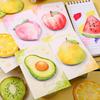 Single-Pack Japanese Cartoon-Style Realistic Fruit Series Sticky Notes, Planning Notepaper