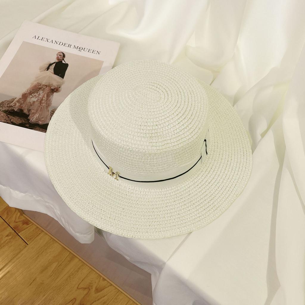 Seaside Beach Hat Lace Straw Hat Children Summer Visor Breathable Sunscreen Bucket Hat Vacation Style Straw Hat