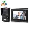 7-дюймовый видеодомофон безопасности проводной Wi-Fi отпечаток пальца пароль IC карта удаленная разблокировка ночное видение