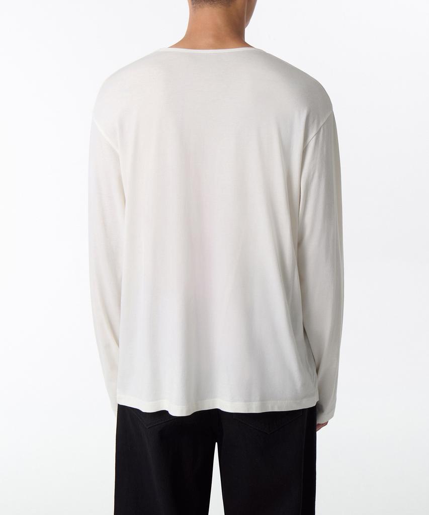 MUSINSA STANDARD Relaxed Cr Scoop Neck Long Sleeve T-Shirt [Cream]