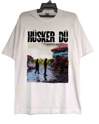 Husker Du Альбомы Группы Белая Хлопковая Футболка ПОЛНЫЙ размер S5XL MI913 Унисекс Футболка