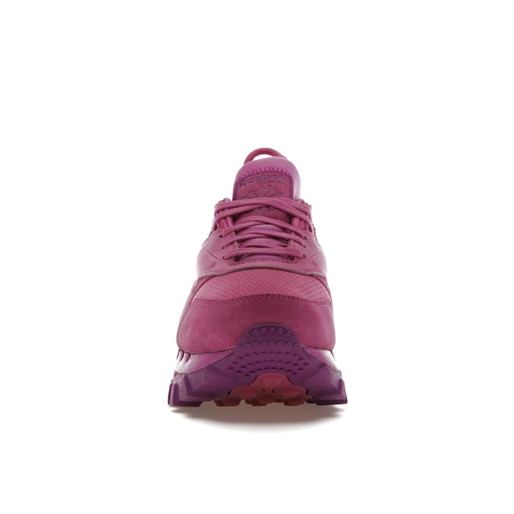 Cardi B X Reebok Classic Leather V2 Ultraberry Aubergine Women Sneakers Purple Matte-Gold GW8875