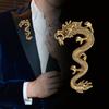 Брошь в китайском стиле со знаком зодиака Дракон, костюм, пальто, булавка с лацканами для мужчин и женщин, индивидуальная винтажная брошь в стиле панк, одежда, ювелирные аксессуары
