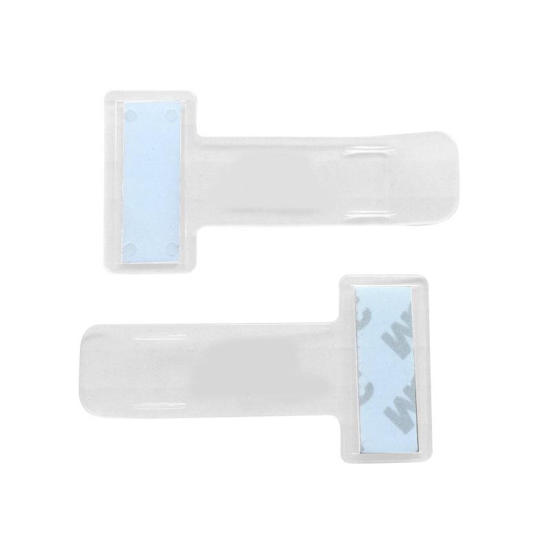 1/2/4 Pcs Car Parking Ticket Clip Car Fastener Card Holder Mount Windshield Sticker T Shape Plastic Folder Universal Auto Parts