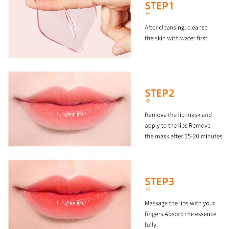 Маска для губ 8 г SADOER Collagen Plant Lip Mask Fading Lip Pattern Pack
