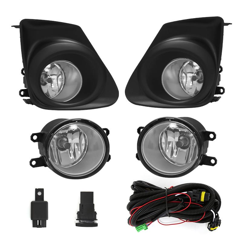 Для Toyota Corolla Altis 2011 2012 2013 Противотуманные фары Дневные ходовые огни Хромированные провода Реле переключателя