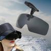 Неполяризованные очки-клипсы на шляпу, регулируемые, с откидной крышкой, удобные и легкие