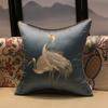 Chinese Style Crane Hugging Pillowcase Living Room Sofa Decoration Embroidered Cushion Cover