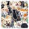 50 Labrador Graffiti Stickers Personalized Cartoon Cute Dog Decorative Mobile Phone Case Suitcase Stickers