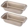 Rectangle Toast Loaf Pan Bread Cake Mold Carbon Steel Nonstick Loaf Pastry Baking MoldsGold