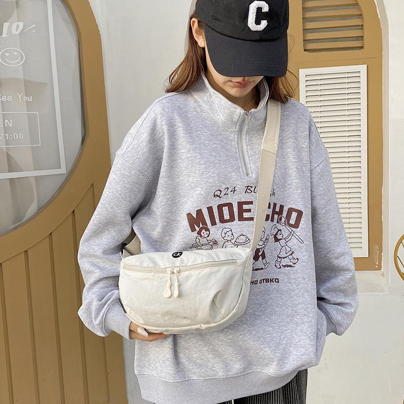 Японская ультралегкая водонепроницаемая сумка кроссбоди из ткани Оксфорд, универсальная, одноплечевая, нейлоновая, легкая и простая сумка-седло на грудь