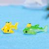 Мультяшная мультяшная статуэтка рыбы из смолы Мини-модели морской жизни Ремесло Миниатюрные фигурки морских животных