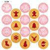 9PCS Christmas Cookie Molds 3D Santa Snowman Cookie Cutters Baking Molds Christmas Pattern Cookie Mould New Year Decoration Tool