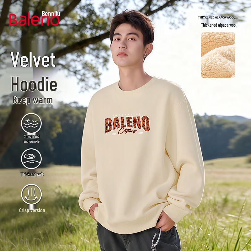 Baleno Men's Heavyweight Fleece-Lined Crewneck Sweatshirt