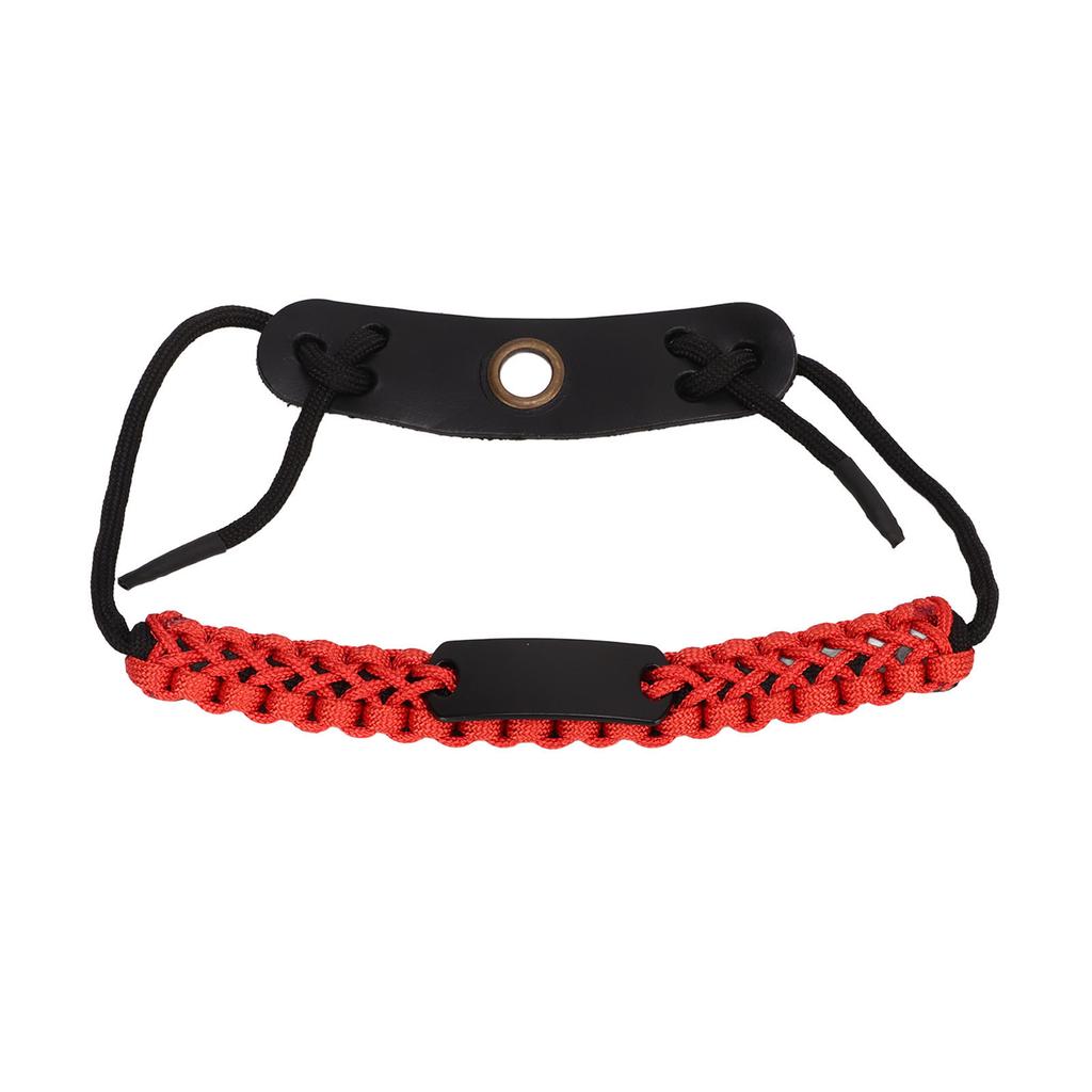 Nylon Rope Bow Archery Wrist Sling Adjustable Bows Arrows Wrist Rope for Hunting Shooting Red