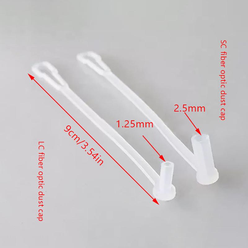 50 шт. LC пылезащитный колпачок длинный хвост для оптоволоконных соединительных шнуров Fc St Lc 1,25/2,5 мм волоконно-оптический Ftth пылезащитный колпачок