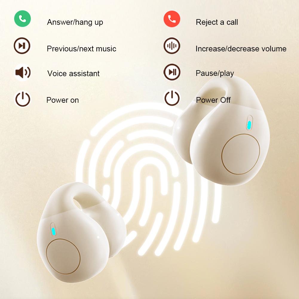 Bluetooth-гарнитура с интеллектуальным переводом и искусственным интеллектом, открытая, долговечная, игровая, спортивная, шумоподавляющая, гарнитура с заушным креплением и цифровым дисплеем