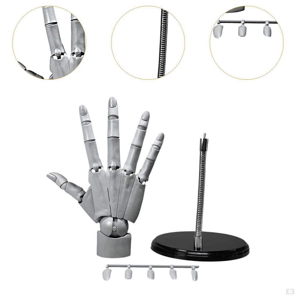 Гибкая модель руки, суставы, подвижные пальцы, держатель для колец, домашний декор, художественный манекен