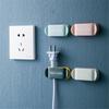 2 шт., настенный самоклеящийся крючок, устройство для намотки USB-кабеля для передачи данных, приемник для наушников, розетка, держатель, многофункциональный настенный крючок