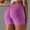 High Waist Yoga Shorts Woman Gym Tights Fitness Elastic Breathable Hip Lifting Sports Shorts