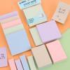 Цветные стикеры в стиле Моранди - Отрывные студенческие канцелярские принадлежности, закладки-индексы и листки для записей