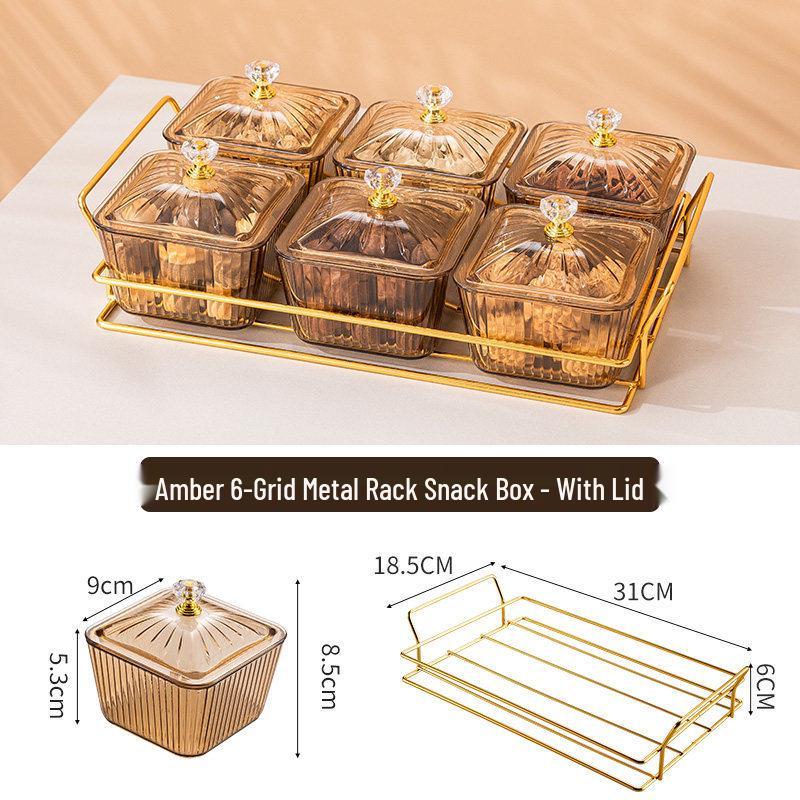 Креативная пластиковая тарелка с отделениями для закусок для гостиной или бара