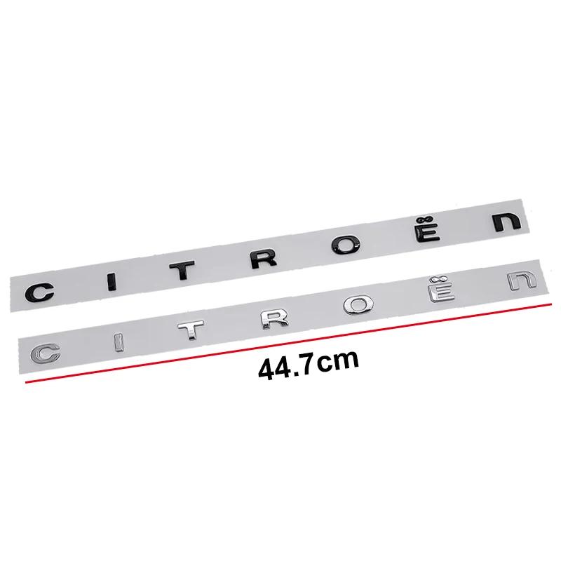 Rear Trunk Badge Letter Car Sticker for Citroen Xsara C3 Picasso Elysee Berlingo XR C4 Sega Aircross C5 Logo Emblem Accessories