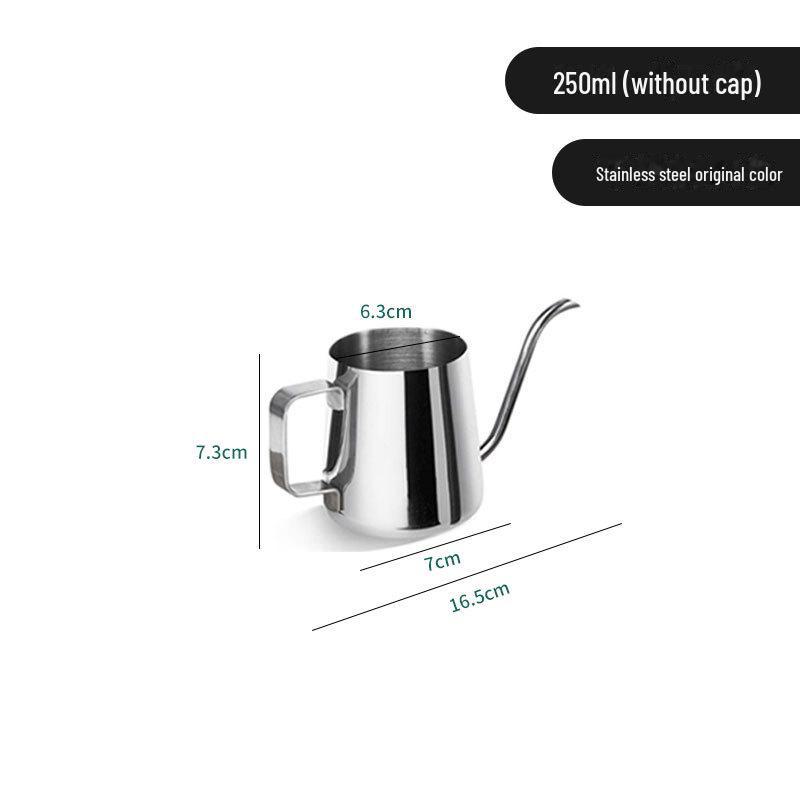 Кофейник из нержавеющей стали 304 с ручкой из цельного дерева, узкий носик, 600 мл