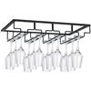 Wall-Mounted Wine Glass Rack - Right Angle Hanging Storage for Kitchen & Home Bar