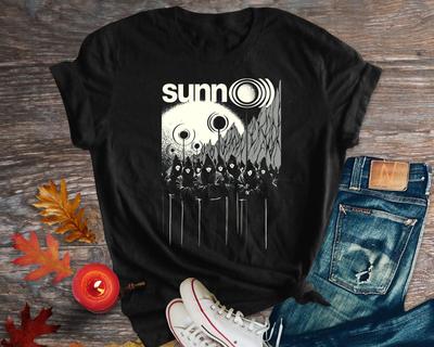 Винтаж Sunn O))) Подарок от группы для фанатов черная футболка из плотного хлопка для мужчин TR135 унисекс футболка
