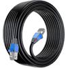 50 м Cat6 Уличный Водонепроницаемый Ethernet-кабель для прямой прокладки в земле - UTP CCA 550 МГц Черный 50 м Сетевой кабель