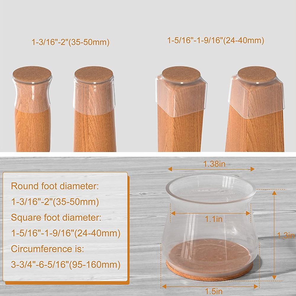 24x улучшенные слайдеры, защитные накладки на ножки стульев, накладки для деревянных полов